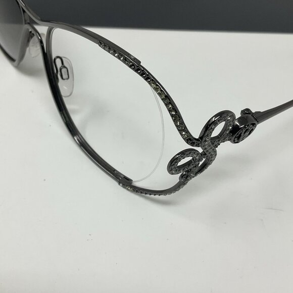 Roberto Cavalli LAJATICO RC1074 12B Gunmetal Large Sunglasses Frame Only Read main image 12